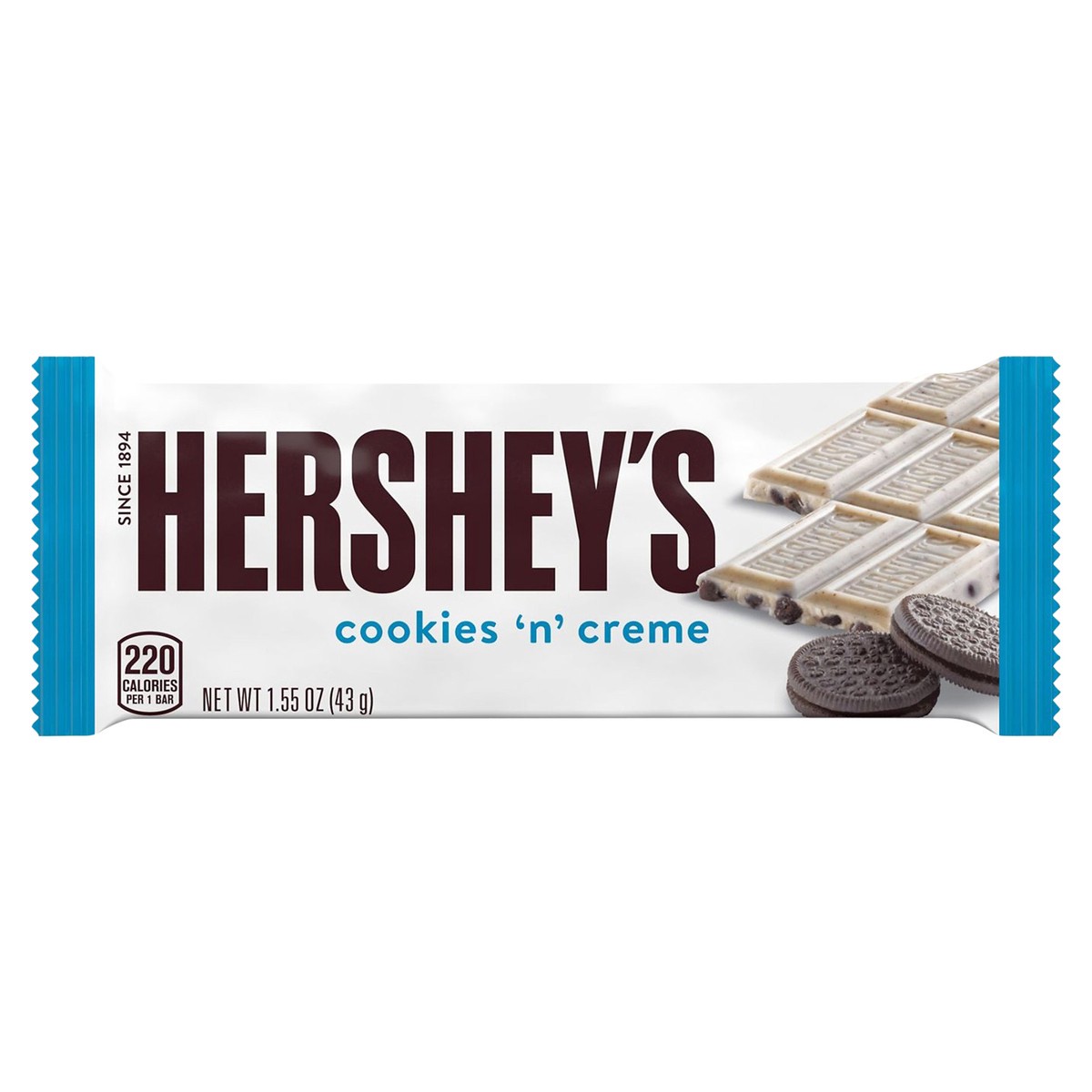 slide 1 of 6, Hershey's Cookies'N' Creme Bar, 1.55 oz