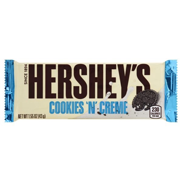 slide 1 of 6, Hershey's Candy Bar, Cookies n Cream, 1.55 oz