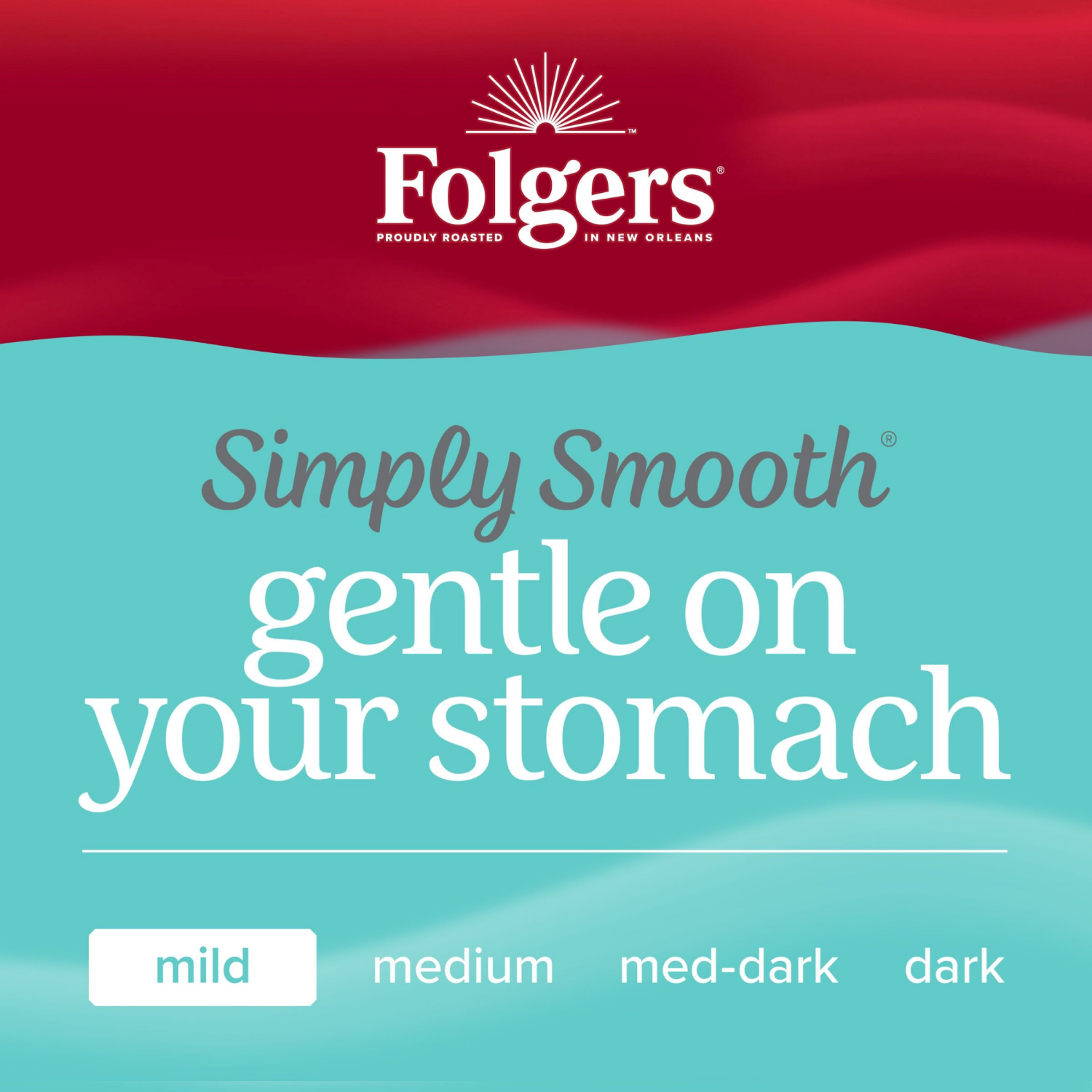 slide 4 of 6, Folgers Simply Smooth Ground Coffee, Mild Roast Coffee, 23 Ounce Canister, 23 oz