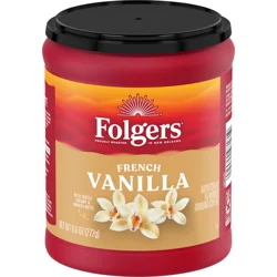 Folgers French Vanilla Ground Coffee, 11.5-Ounce