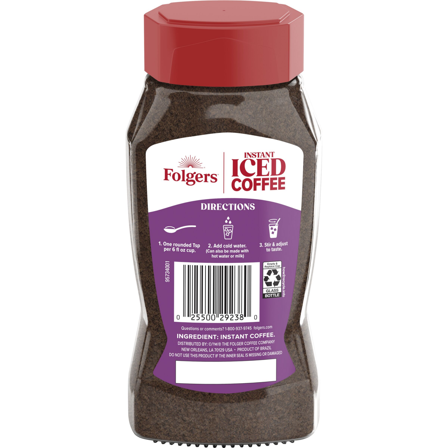 slide 2 of 7, Folgers Instant Iced Coffee, 7-Ounce Jar, 7 oz