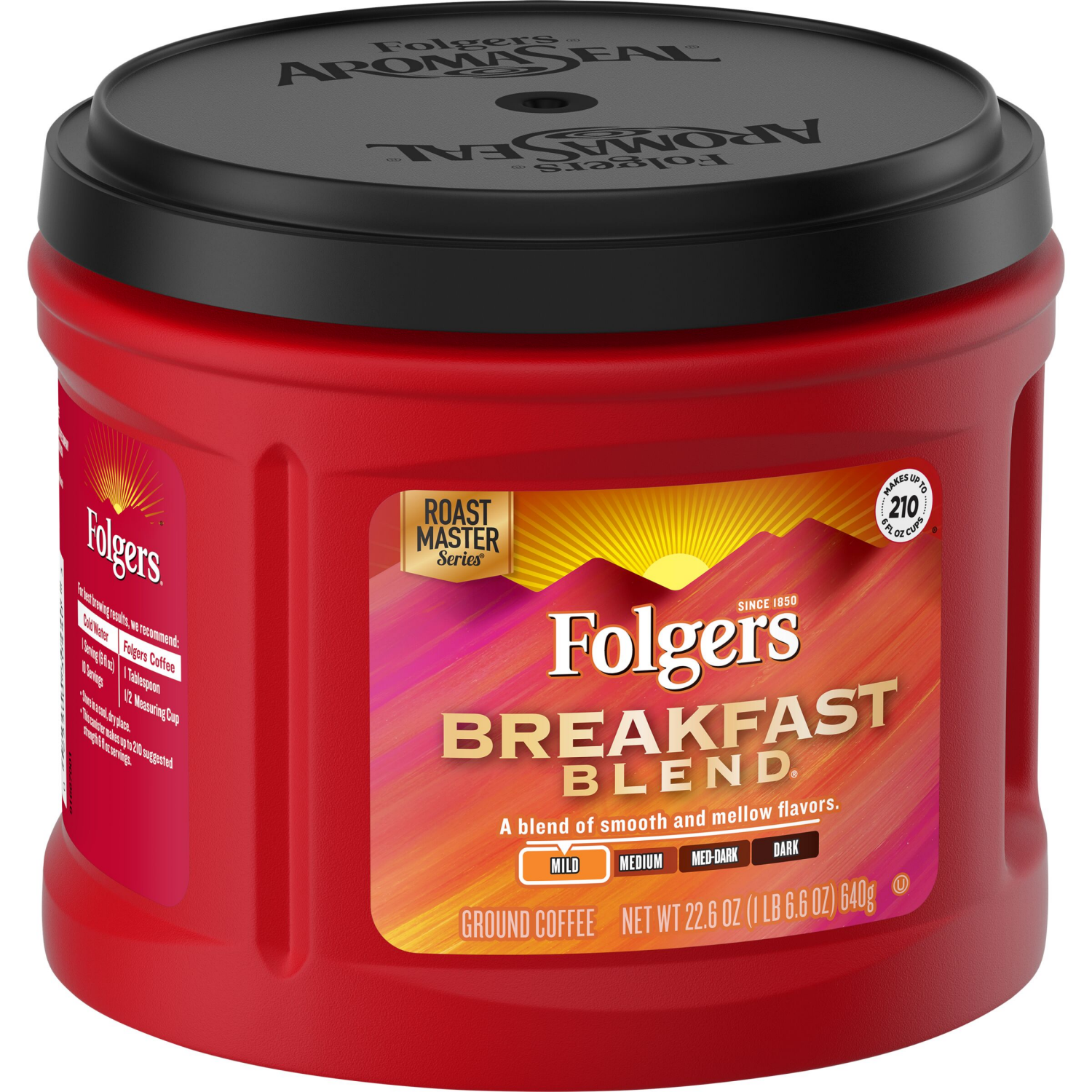 slide 5 of 6, Folgers Coffee, Breakfast Blend, 22.6 oz