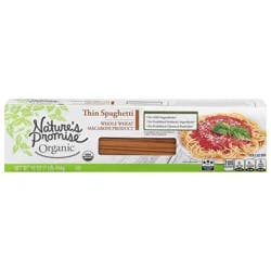 Nature's Promise Organic Whole Wheat Thin Spaghetti Pasta