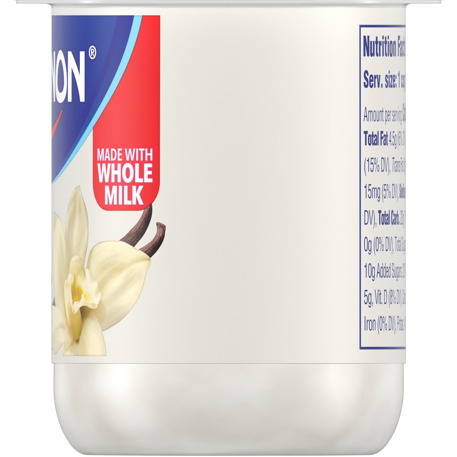 slide 3 of 5, Dannon Whole Milk Vanilla Yogurt, 5.3 oz