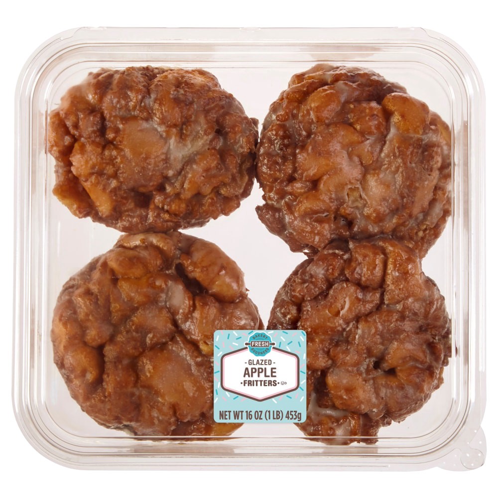 slide 1 of 2, Bakery Fresh Goodness Glazed Apple Fritters, 4 ct; 16 oz, 4 ct; 16 oz