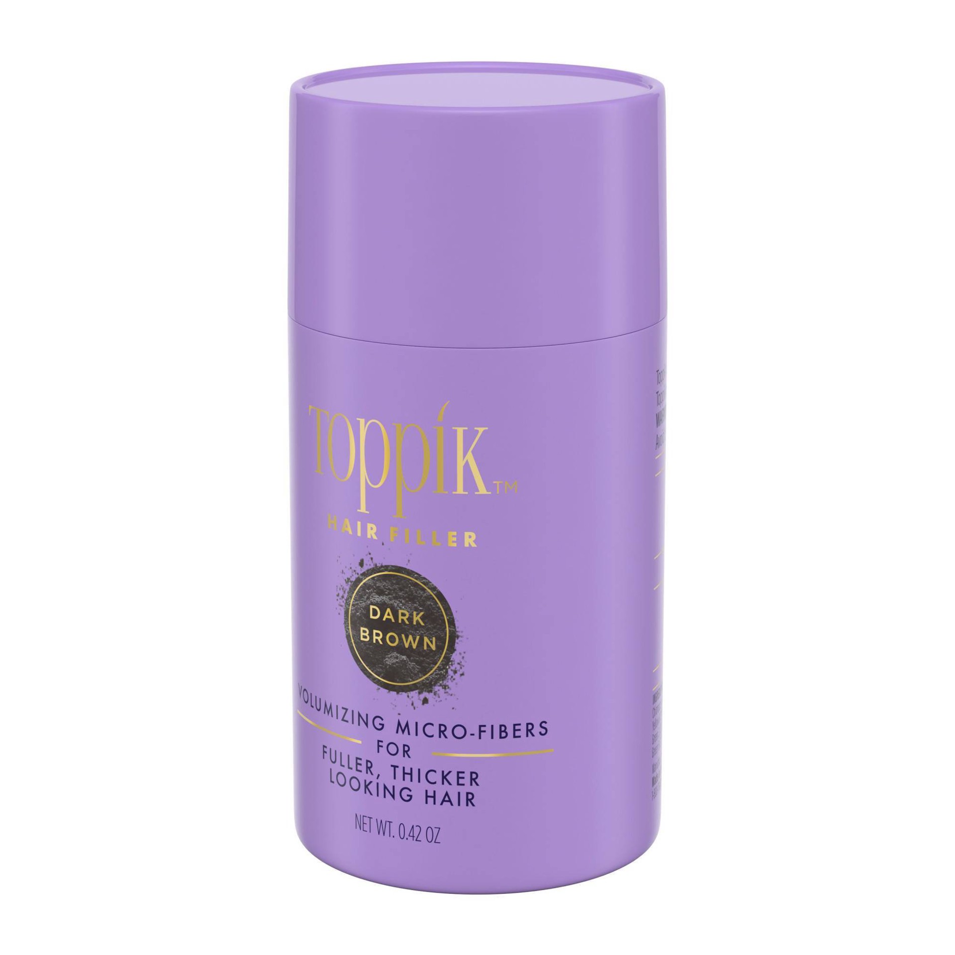 slide 3 of 6, Toppik Hair Filler , Dark Brown, 12G, 0.42 oz