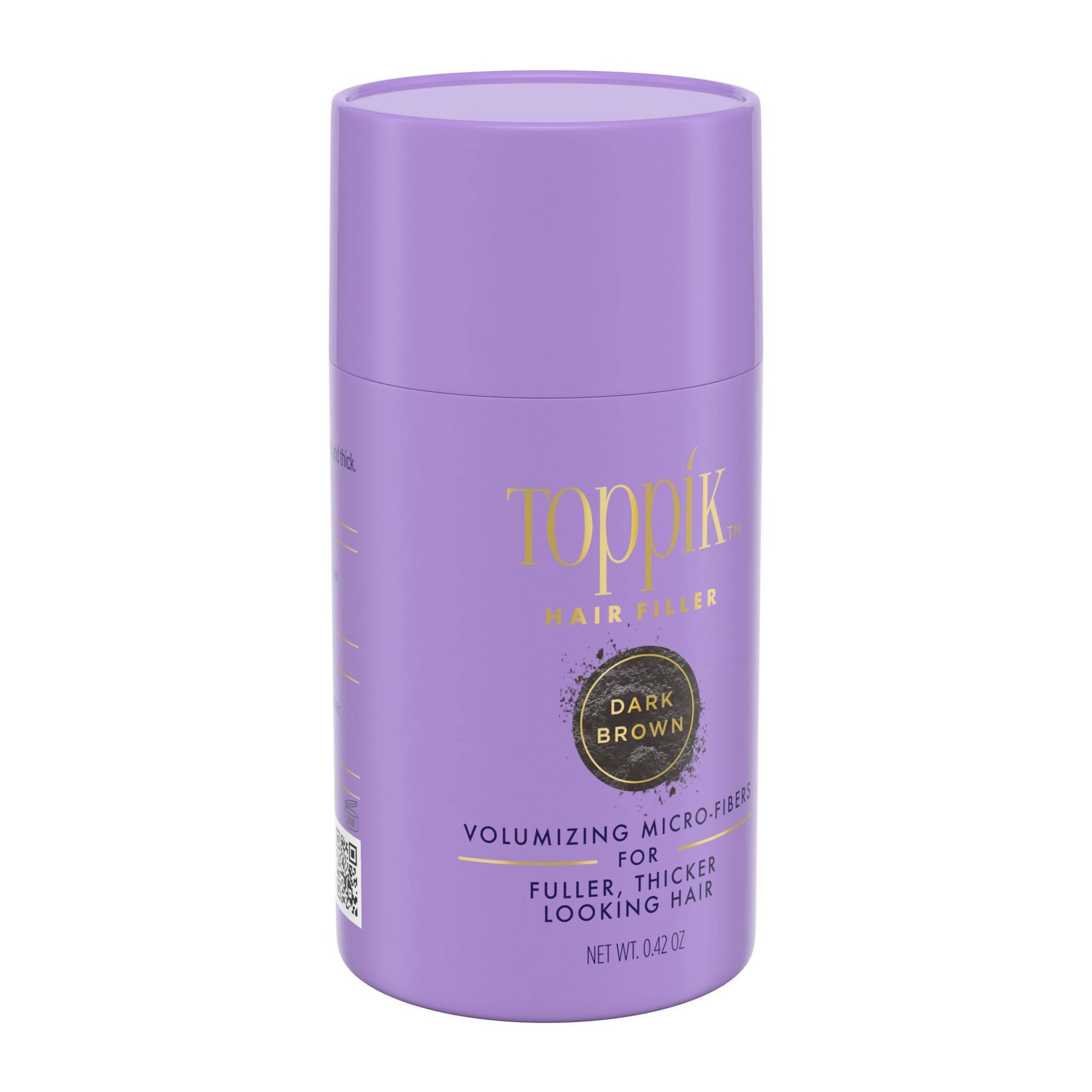 slide 4 of 6, Toppik Hair Filler , Dark Brown, 12G, 0.42 oz