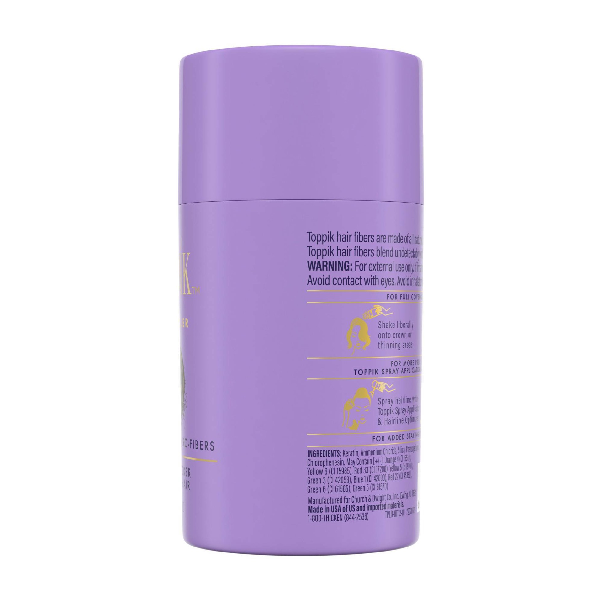 slide 5 of 6, Toppik Hair Filler , Dark Brown, 12G, 0.42 oz