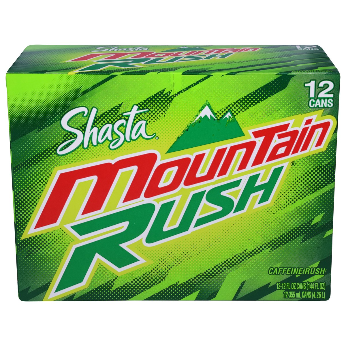 slide 1 of 9, Shasta Mountain Rush Soda 12 - 12 fl oz Cans, 12 ct