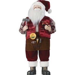 slide 1 of 1, Working Santa, 34 in