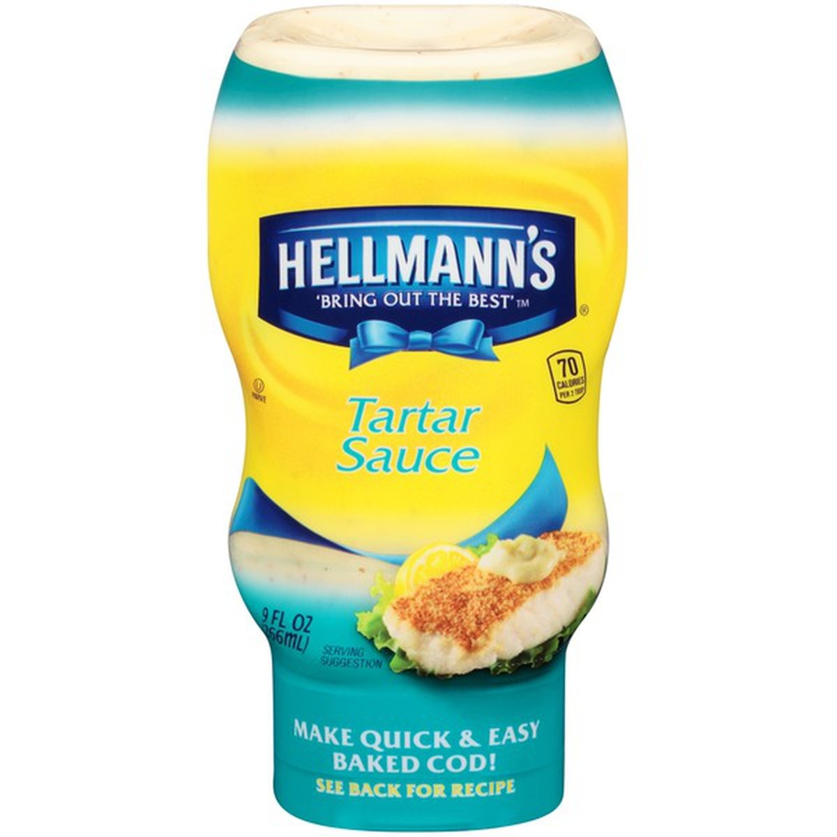 slide 1 of 1, Hellmann's Tartar Sauce, 9 fl oz