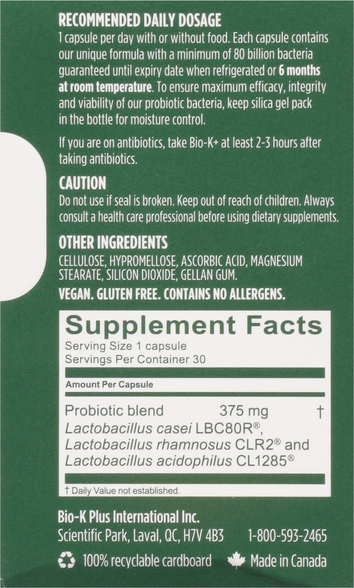 slide 8 of 9, Bio-K+ Biok Probiotic Extra 80Bil, 1 ct