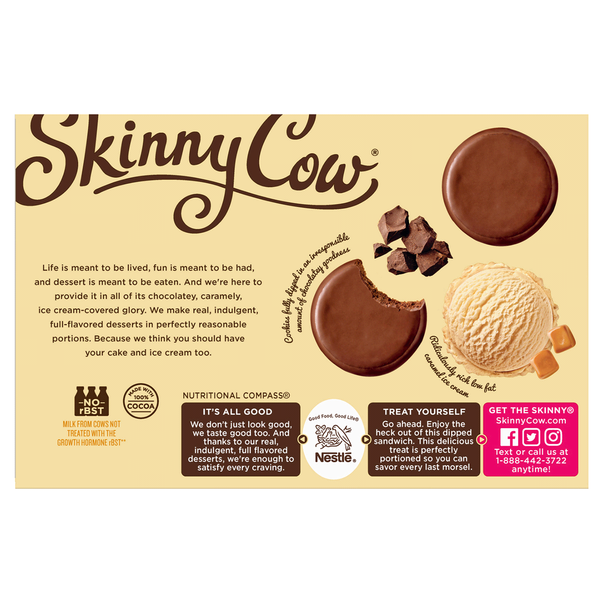 slide 2 of 2, Skinny Cow Creamy Caramel Ice Cream Sandwich, 6 ct; 2.5 oz