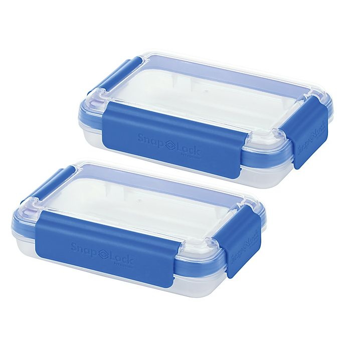 Progressive Snap Lock 2 Cup Container Blue