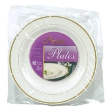 Masterpiece Ivory Plastic Plates