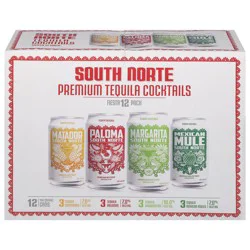 South Norte Premium Assorted Fiesta Pack Tequila Cocktails 12 - 12 oz Cans