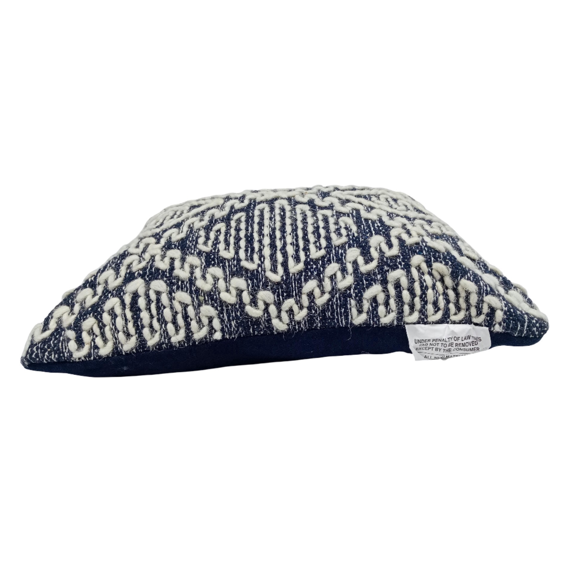 slide 4 of 4, 13" X 18" Navy & Ivory Diamond Handloom Throw Pillow By Ashland, 13 in x 18 in