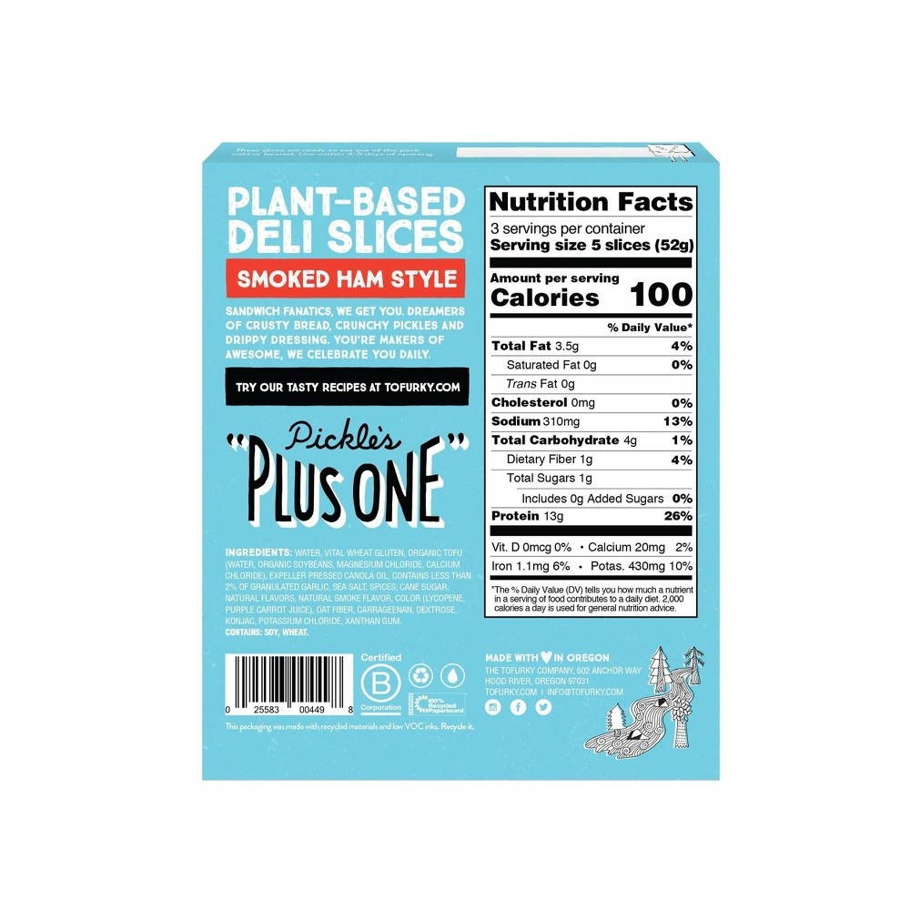 slide 3 of 5, Tofurky Ham Deli, 5.5 oz