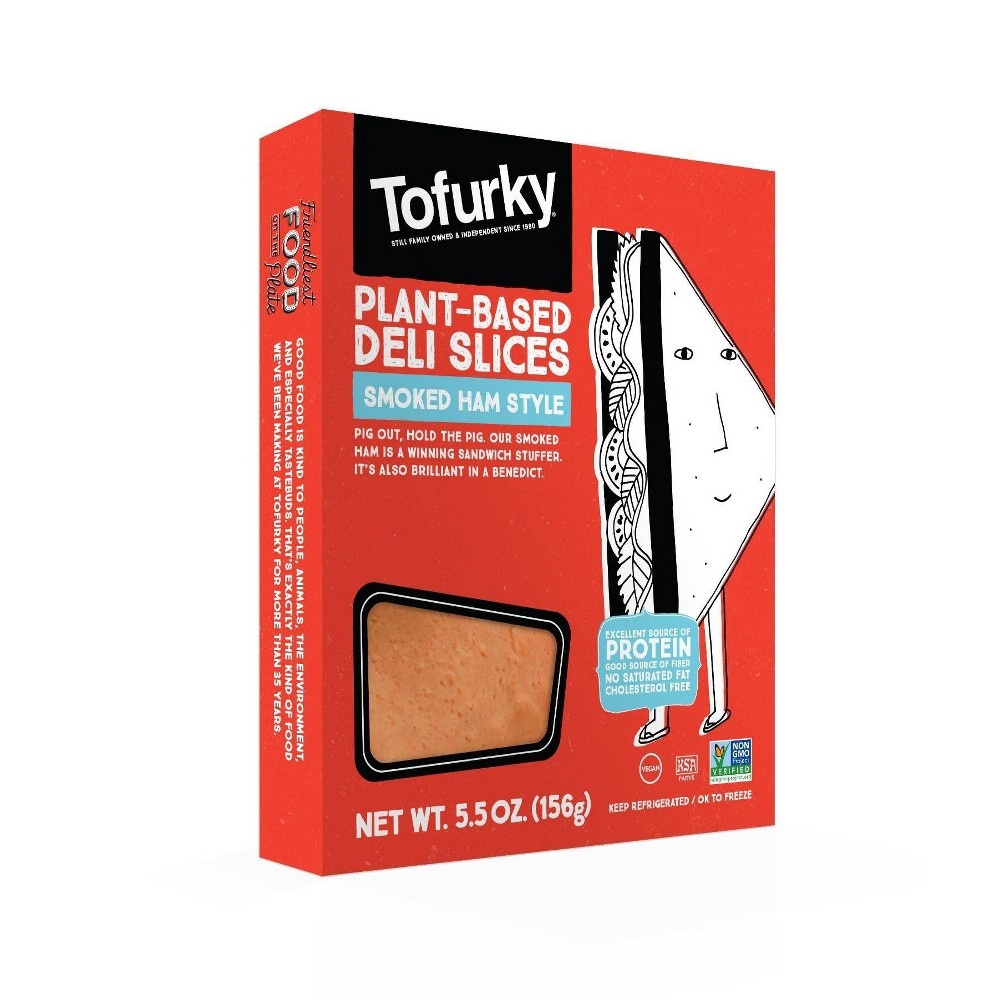 slide 4 of 5, Tofurky Plant Based Smoked Ham Style Deli Slices, 5.5 oz