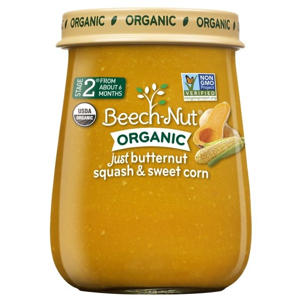 slide 1 of 1, Beech-Nut Baby Food Stage 2 Organic Butternut Squash & Sweet Corn, 4.25 oz