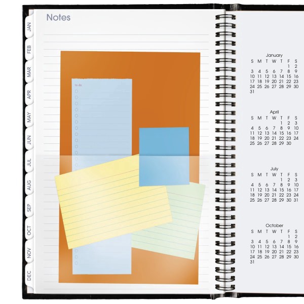 slide 6 of 8, AT-A-GLANCE® DayMinder® 2026 Monthly Planner, Hardcover, Black, Large, 8"" x 11 3/4"", 1 ct