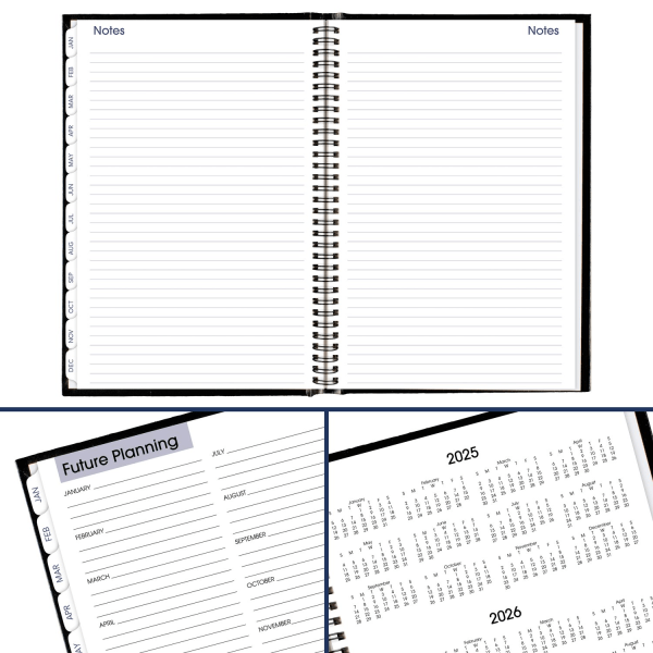 slide 4 of 8, AT-A-GLANCE® DayMinder® 2026 Monthly Planner, Hardcover, Black, Large, 8"" x 11 3/4"", 1 ct
