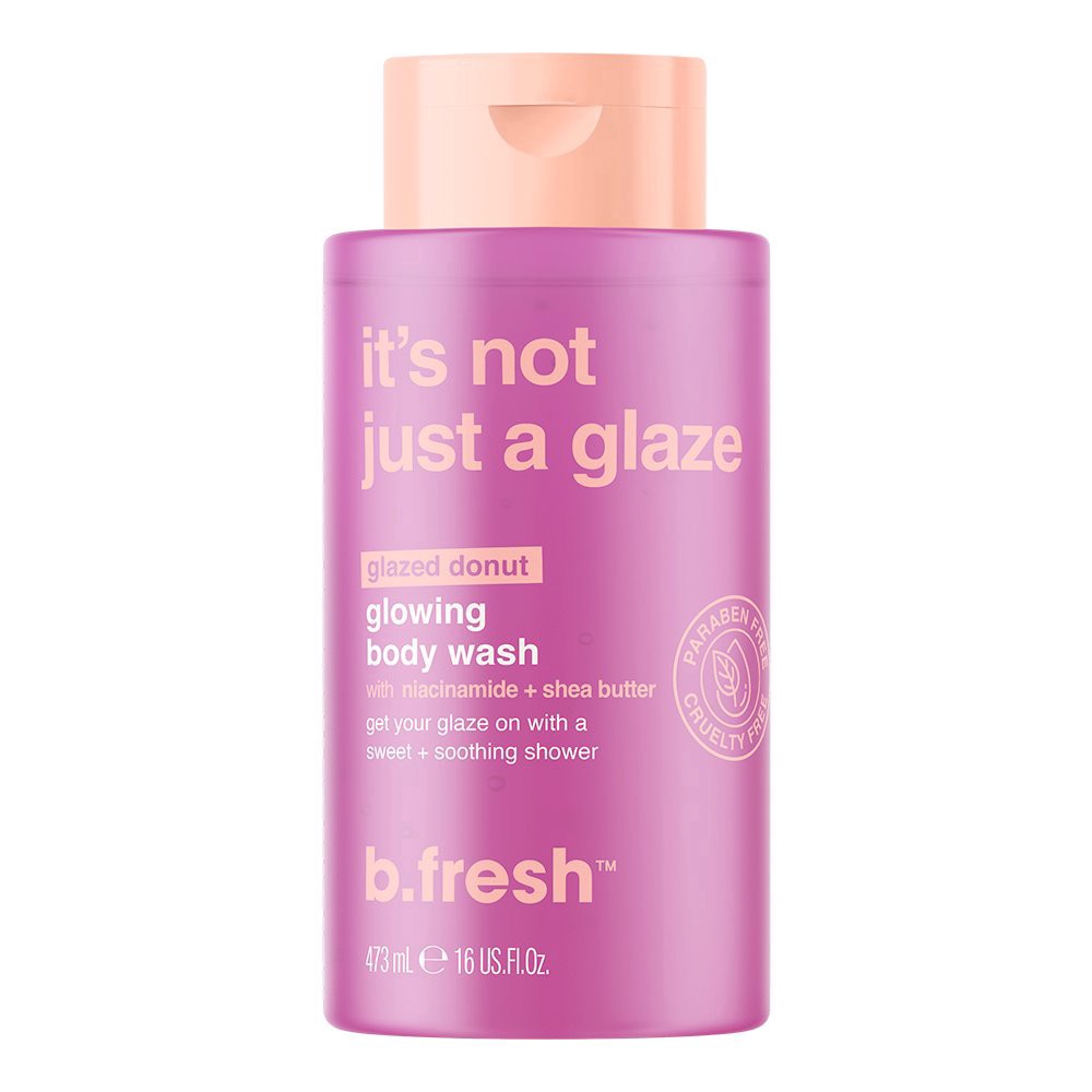 slide 1 of 1, B. Fresh Glowing Glazed Donut Body Wash 16 fl oz, 16 fl oz