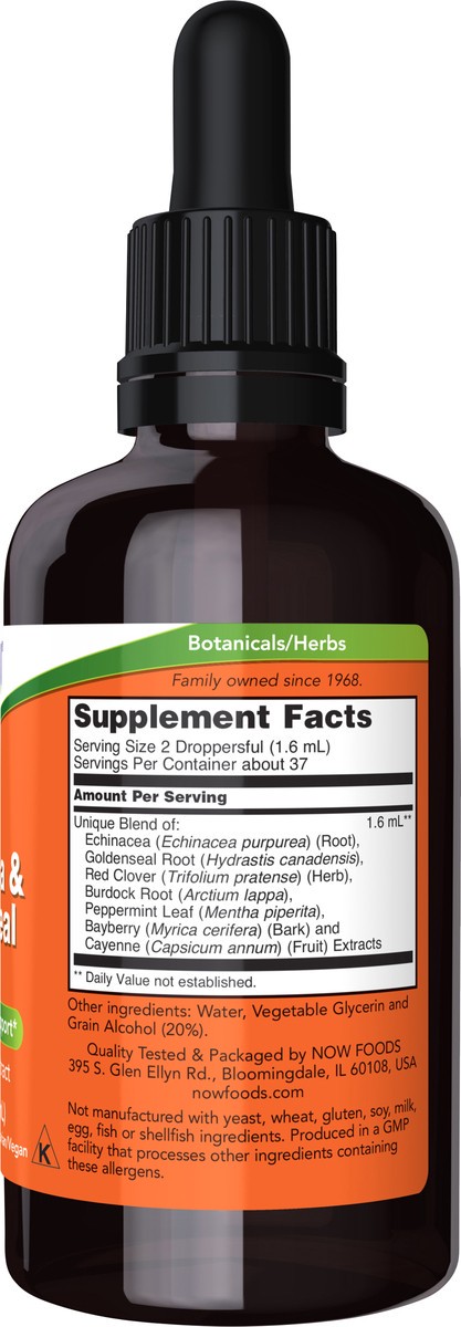 slide 8 of 8, NOW Echinacea & Goldenseal Plus - 2 oz., 2 fl oz