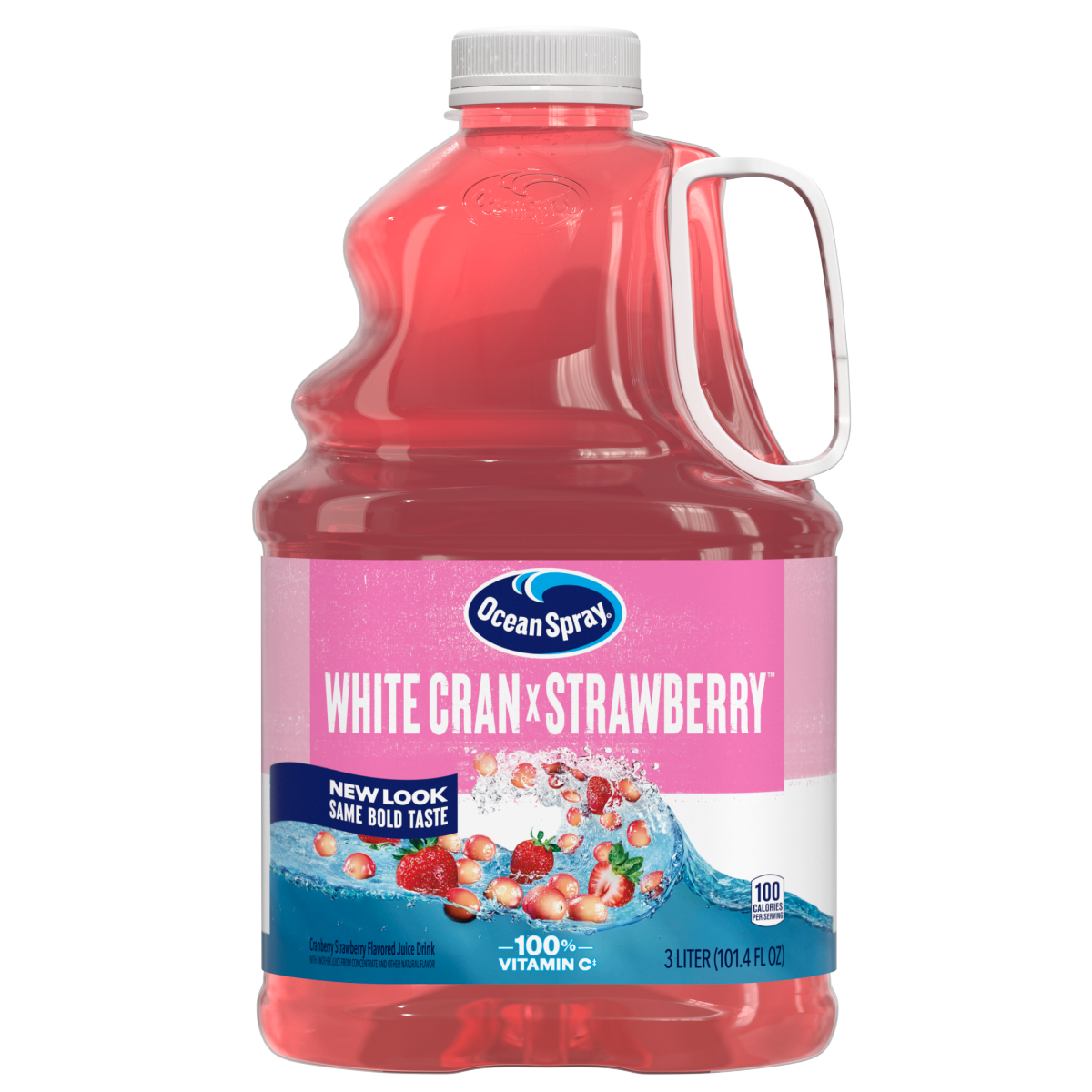 slide 1 of 6, Ocean Spray White Cran-Strawberry Juice Drink, 101.4oz, 101.4 oz