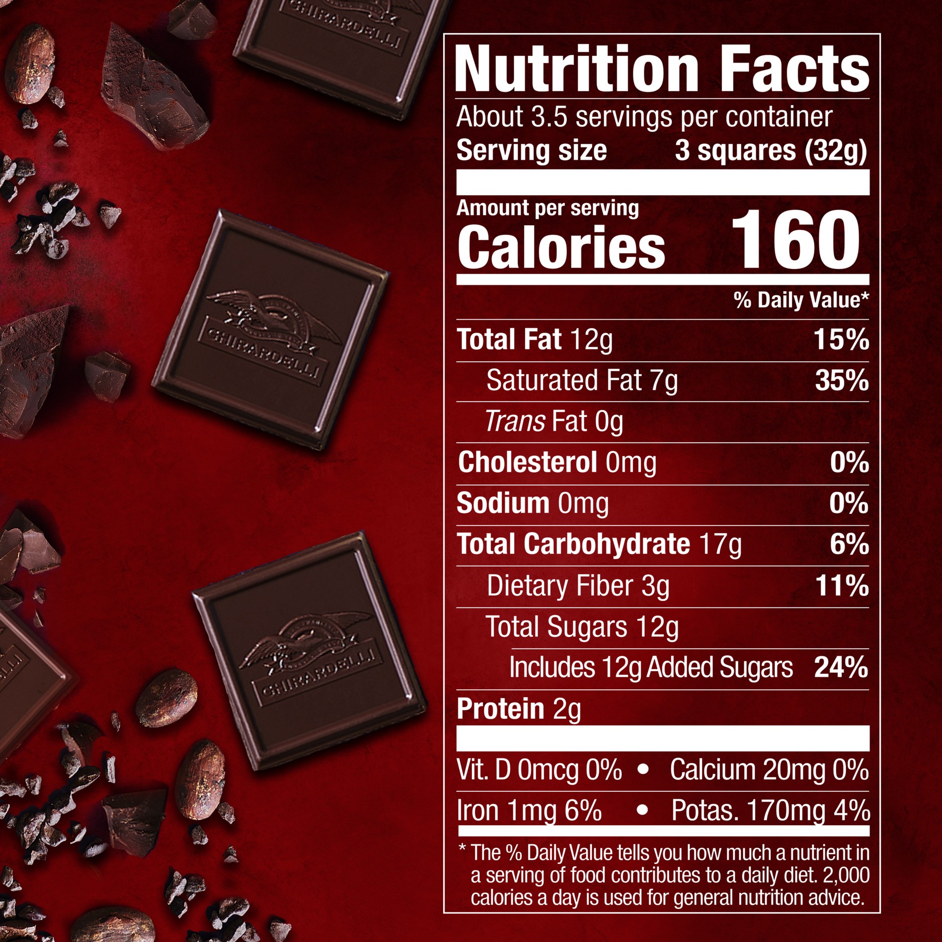 slide 7 of 8, Ghirardelli 60% Cacao Intense Dark Chocolate 4.1 oz, 4.1 oz