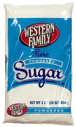 slide 1 of 1, Western Family Powdered Sugar, 16 oz