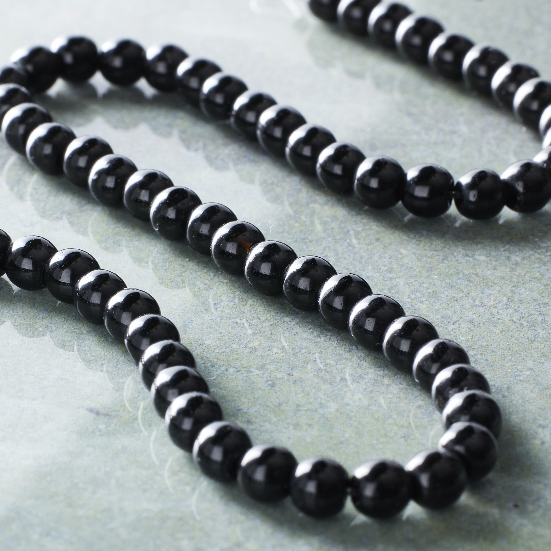 slide 3 of 3, Round Black Jasper Beads, 4mm By Bead Landing, 4 mm