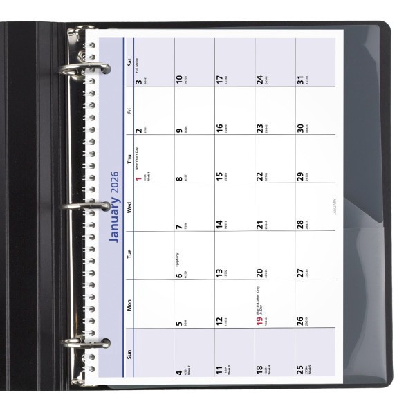 slide 10 of 10, AT-A-GLANCE® QuickNotes® 2026 Monthly Desk Wall Calendar, Small, 11"" x 8"", 1 ct