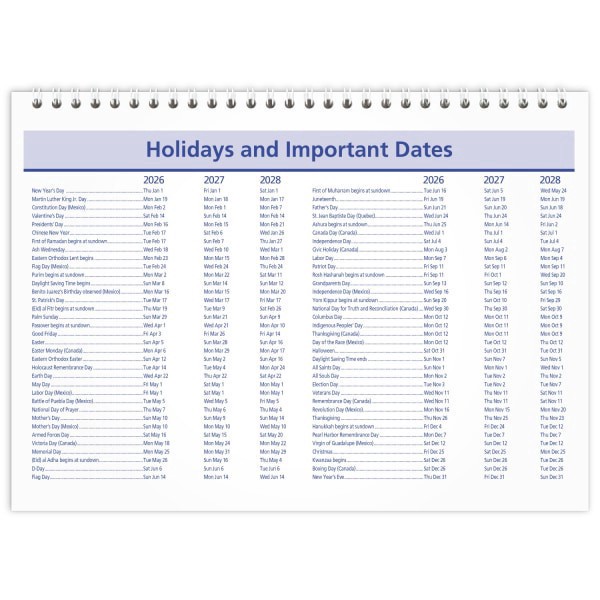 slide 5 of 10, AT-A-GLANCE® QuickNotes® 2026 Monthly Desk Wall Calendar, Small, 11"" x 8"", 1 ct