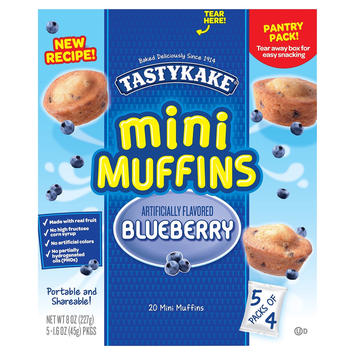 slide 1 of 1, Tastykake Mini Muffins Blueberry - 8 oz, 8 oz