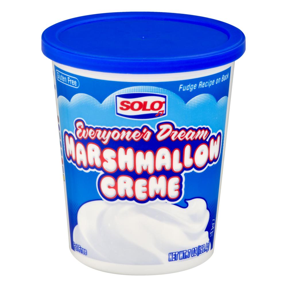 slide 1 of 1, Solo Everyone's Dream Marshmallow Creme, 7 oz