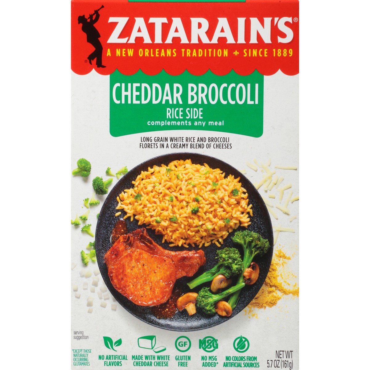 slide 1 of 10, Zatarain's Cheddar Broccoli Rice Mix 5.7 oz. Box, 5.7 oz