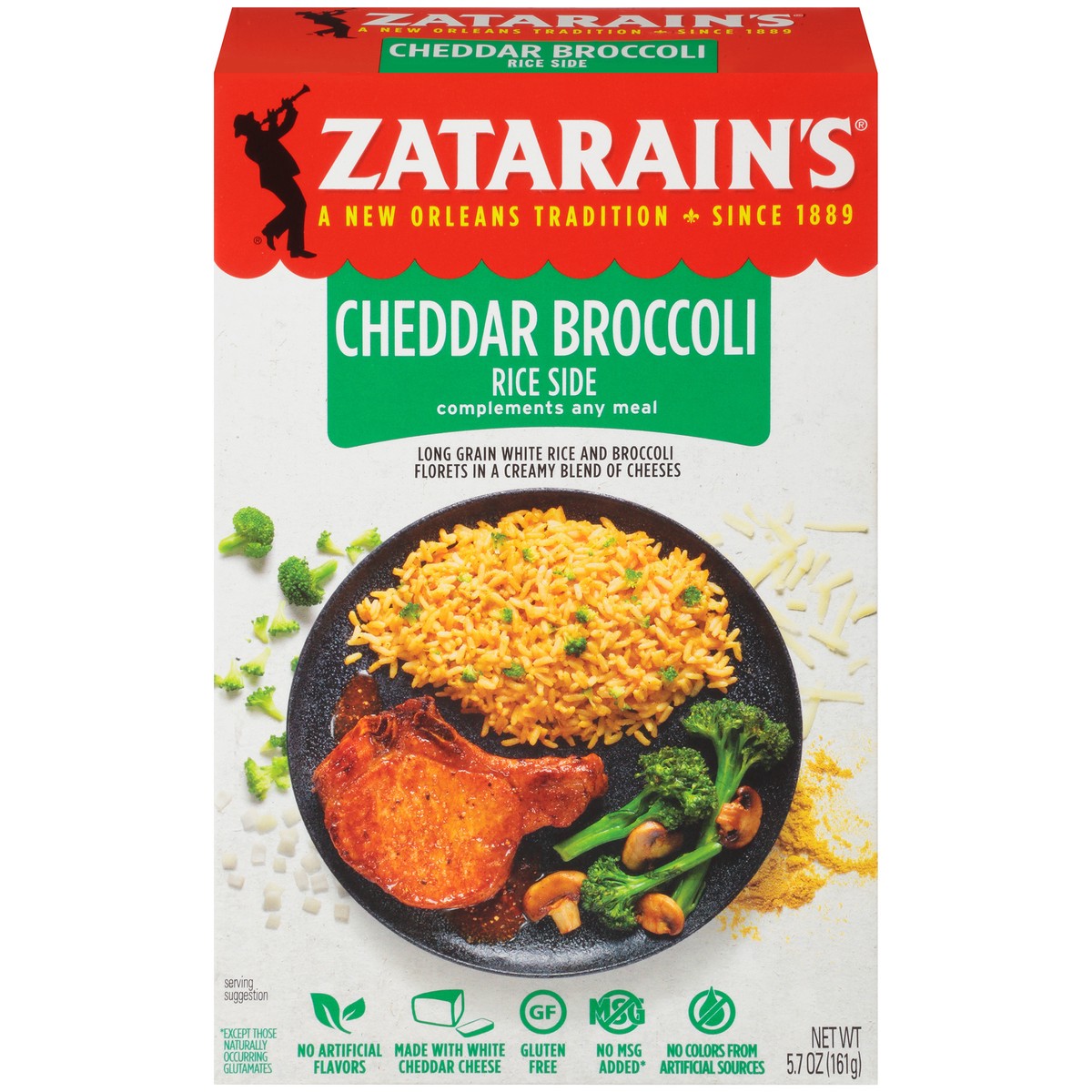 slide 1 of 10, Zatarain's Cheddar Broccoli Rice Mix 5.7 oz. Box, 5.7 oz