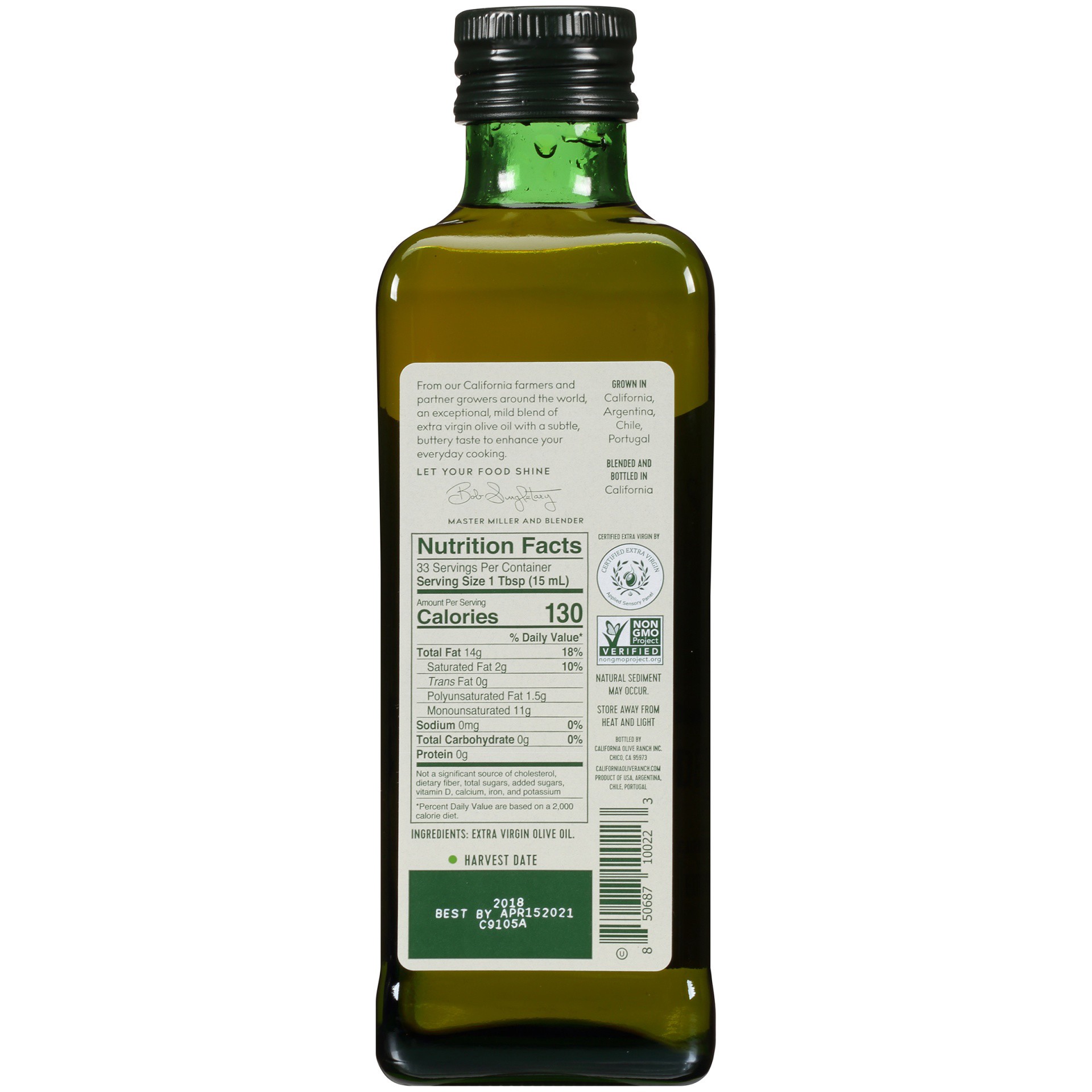 slide 4 of 21, California Olive Ranch Global Blend Mild Extra Virgin Olive Oil - 16.9 fl oz, 