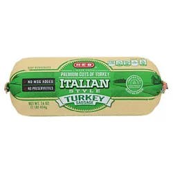H-E-B Premium Turkey Breakfast Sausage - Italian-Style