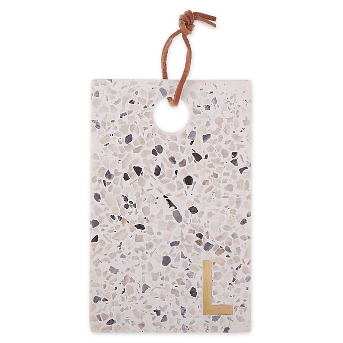 slide 1 of 3, Artisanal Kitchen Supply Terrazzo Monogram Letter L'' Cheese Board'', 1 ct