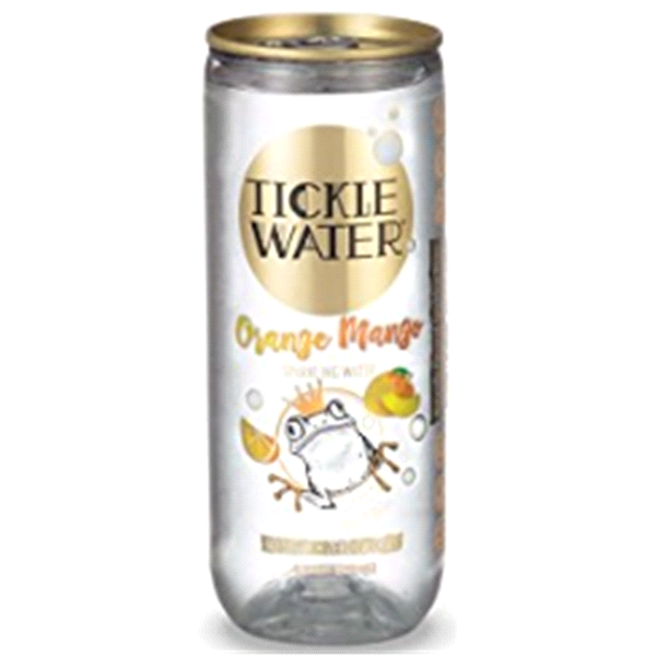 slide 1 of 1, Tickle Water Orange Mango Sparkling Water, 8 fl oz