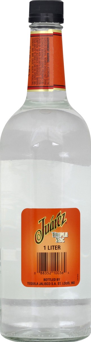 slide 4 of 6, Juarez Triple Sec, 1 liter
