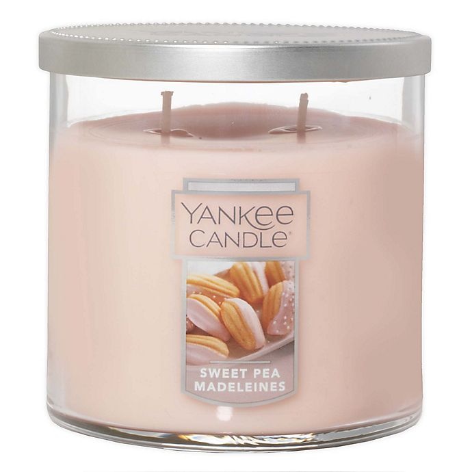 slide 1 of 1, Yankee Candle Sweet Pea Madeleines Medium 2-Wick Tumbler Candle, 1 ct