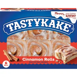 Tastykake Cinnamon Rolls 6 ea