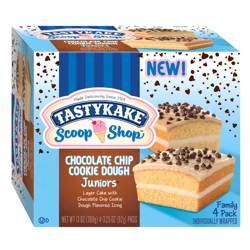 Tastykake Scoop Shop Family Pack Juniors Chocolate Chip Cookie Dough Juniors - 4 ct