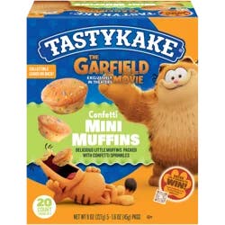 Tastykake Confetti Cake Mini Muffins, Portable and Shareable, Confetti Muffins, 5 Pouches per Box - 5 ct