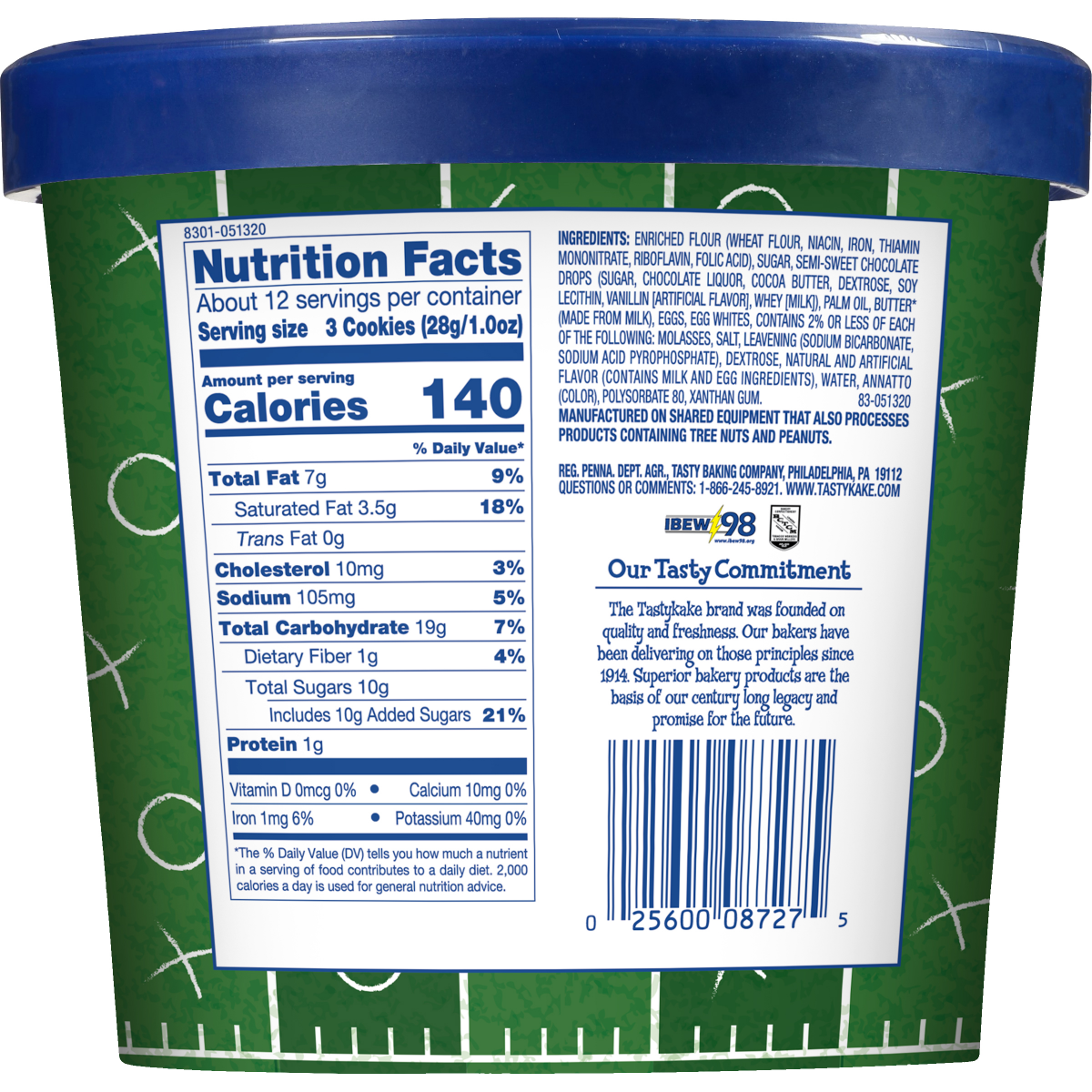 slide 5 of 5, Tastykake Kickoff Cookies Chocolate Chip Cookies 12 oz, 12 oz