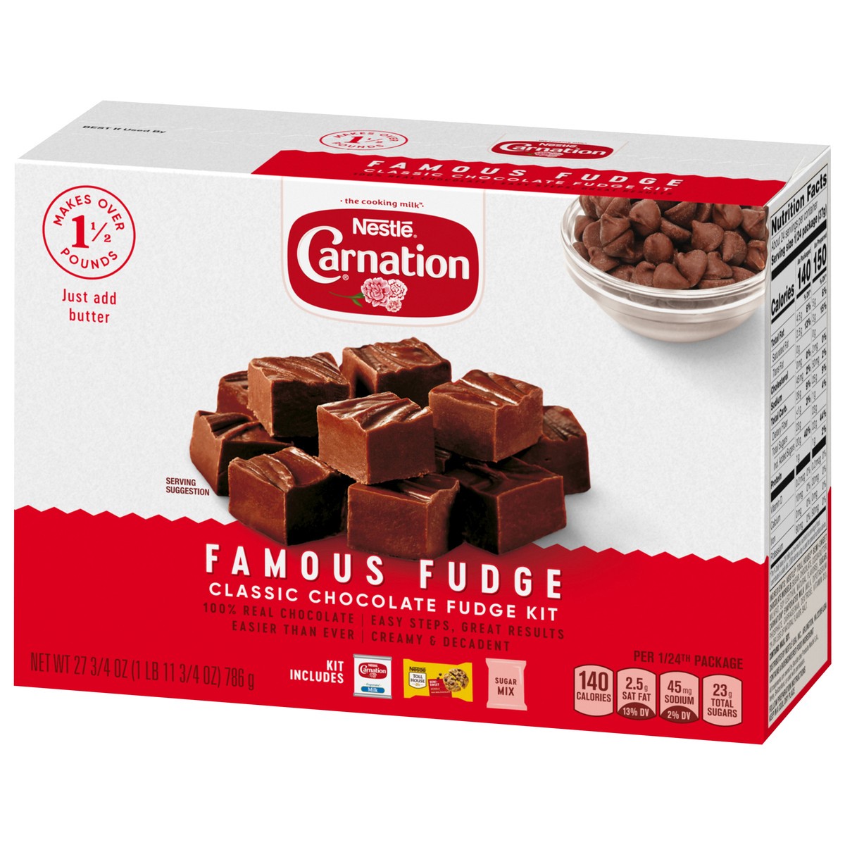slide 5 of 9, CARNATION Famous Fudge Kit Without Marshmellows - 27.75 oz, 27.75 oz