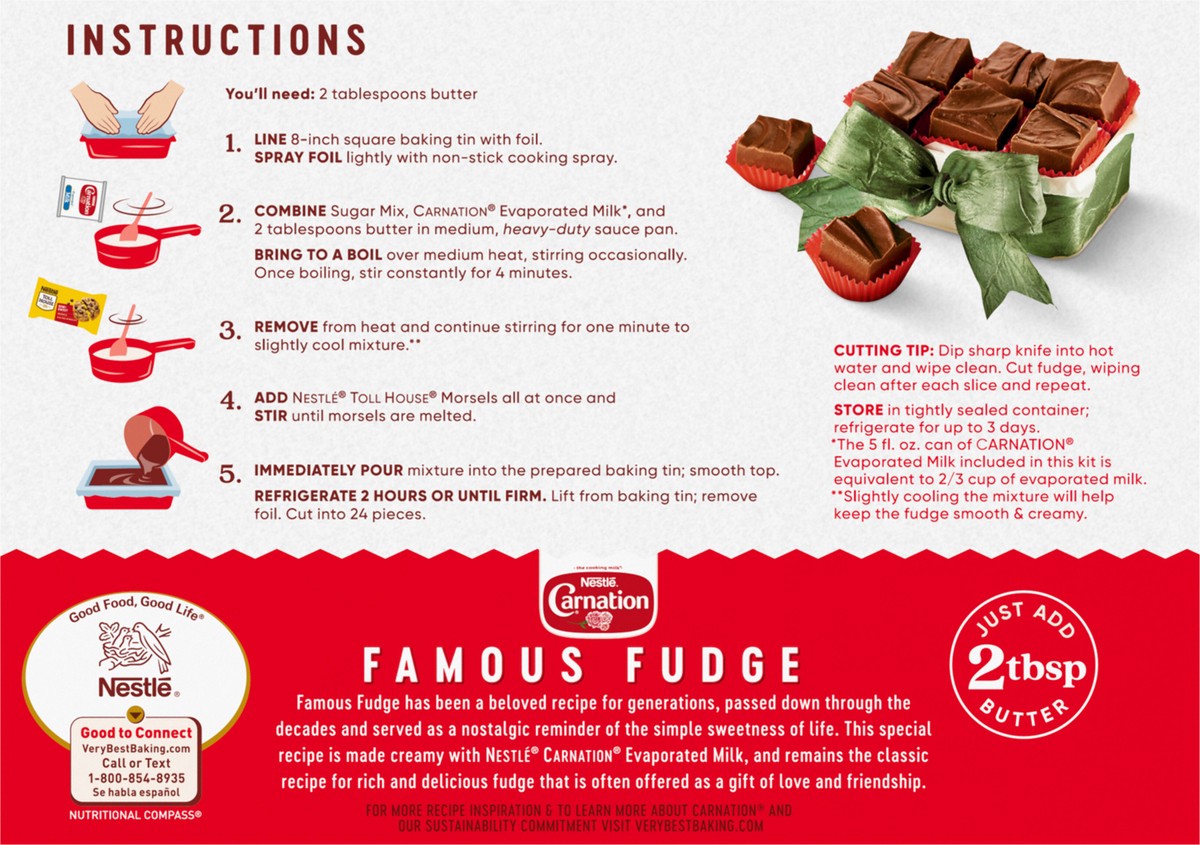 slide 9 of 9, CARNATION Famous Fudge Kit Without Marshmellows - 27.75 oz, 27.75 oz